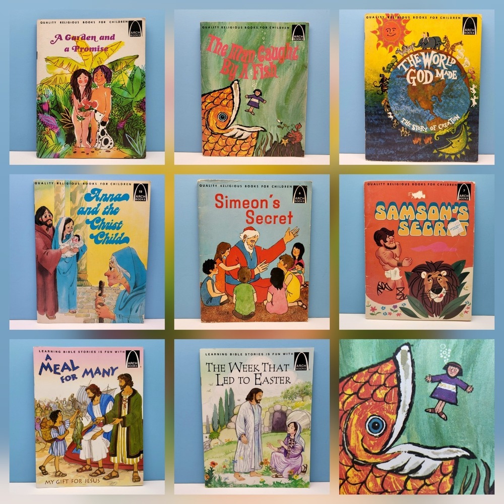 Vintage ARCH Books Christian Kids Books Bible Stories Lot of 8